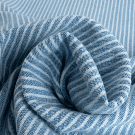 Jeans - Strepen middendenimblauw 51