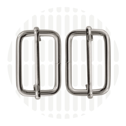 Schuifgesp 38mm ZZ - Zilver