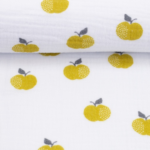 Tetradoek - Ecru met curry appel