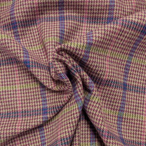 Damesstof - Pink checked 