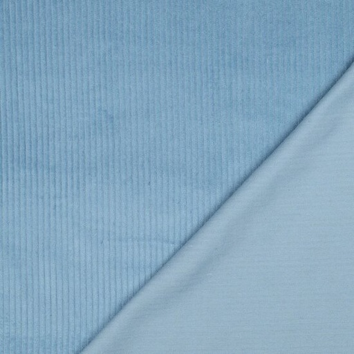 Ribfluweel - dikke ribbel jeansblauw 32