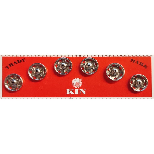 Manteldrukkers 13mm n5 - nikkel (6st)