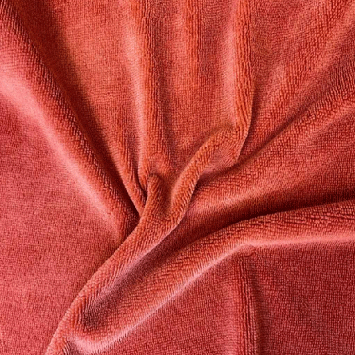 Bamboobadstof velvet - Roest