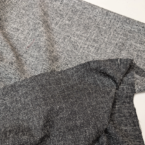 Broekstof - Donkergrijs gespikkeld fi