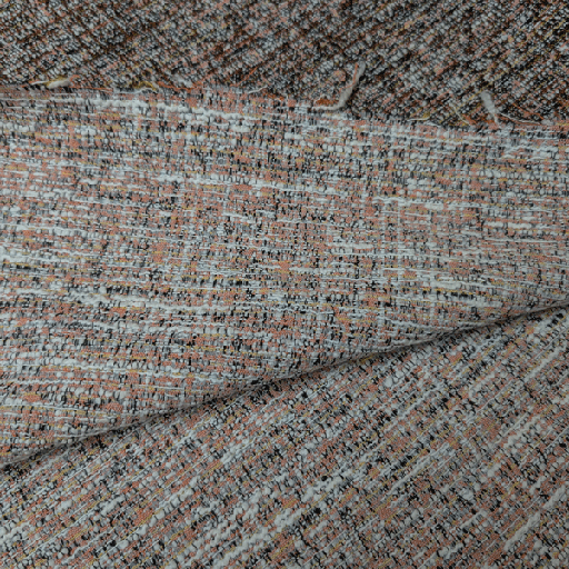 Jacquard - Bruin zalmroze fi