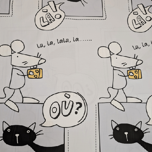 Deco stof - Muis kamerhoog