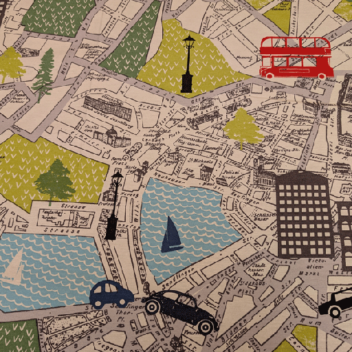 Deco stof - Plattegrond