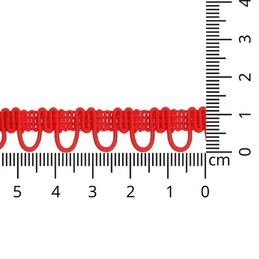 Elastisch lussenband 13mm - rood 725