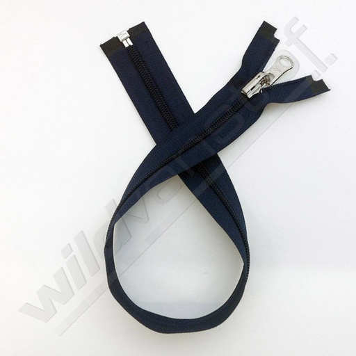 Rits spiraal omkeerbaar 45cm - marineblauw