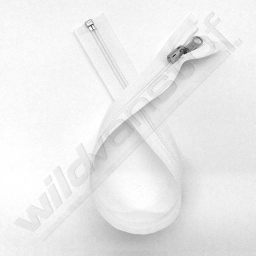 Rits spiraal omkeerbaar 45cm - wit