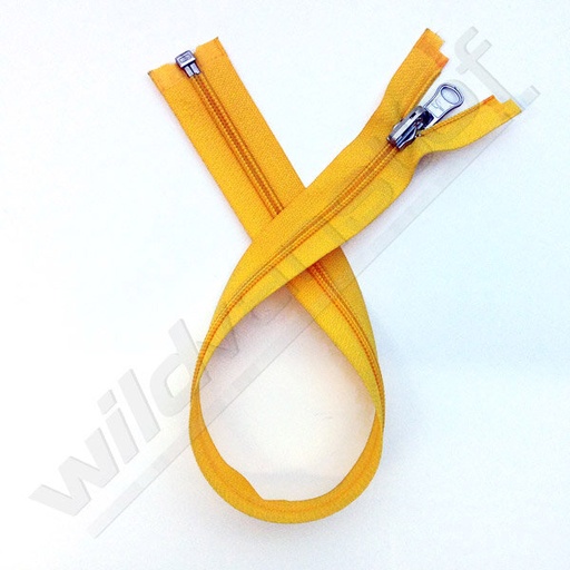 Rits spiraal omkeerbaar 55cm - zonnegeel