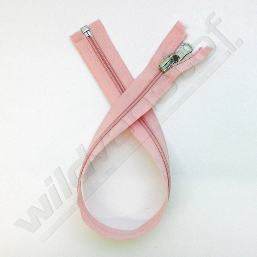 Rits spiraal omkeerbaar 55cm - roze