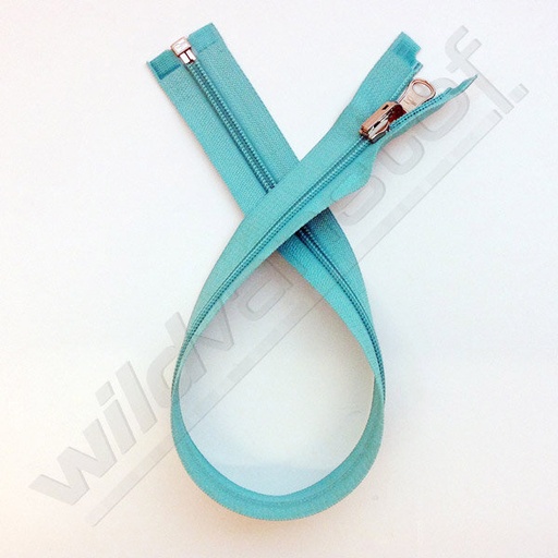 Rits spiraal omkeerbaar 45cm - lichtblauw