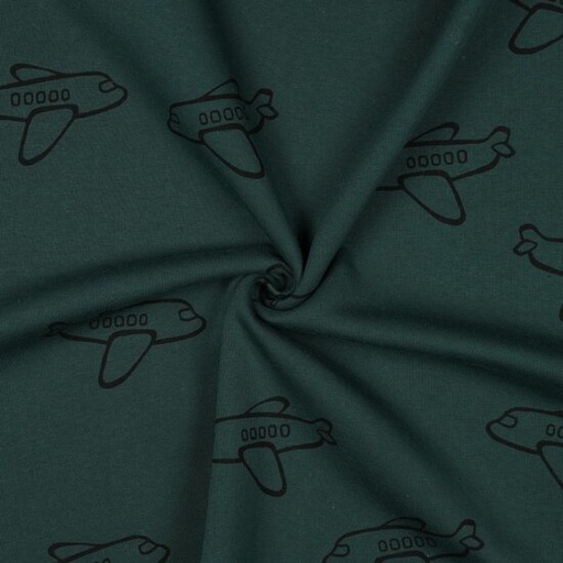 Sweater - Airplanes green