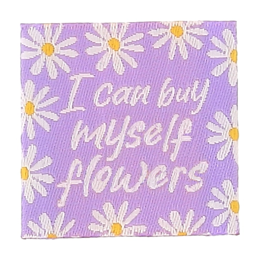Label - I can buy myself flowers (4 stuks)