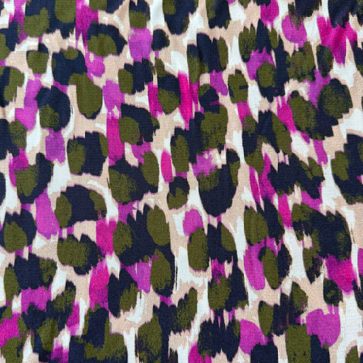 Viscose - Blurry but perfect fuchsia khaki