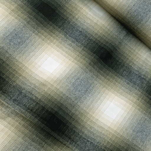 Mantelstof - Wilma ruiten groen zwart