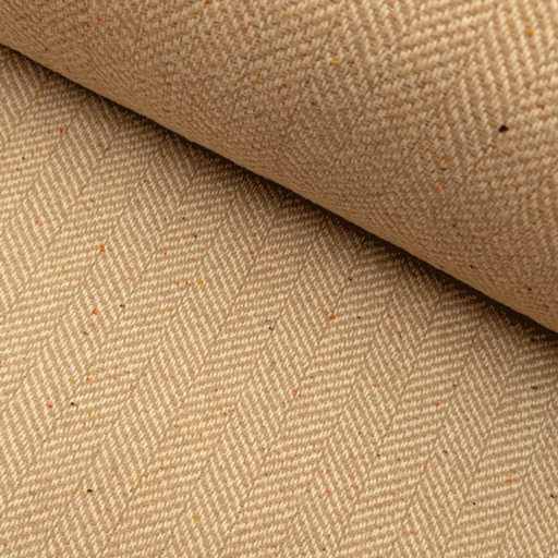 Mantelstof - Wilma visgraat xl beige