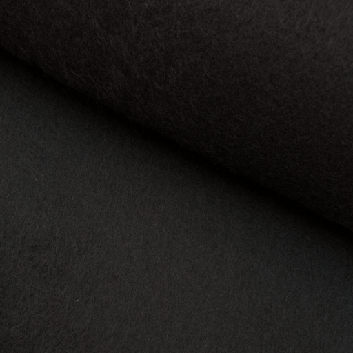 Mantelstof - Wilma effen zwart