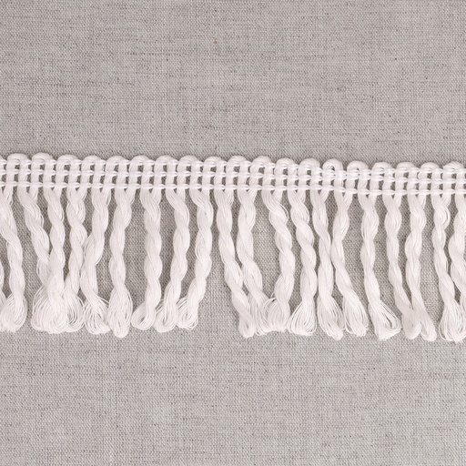 Boho franjes 60mm - wit 1