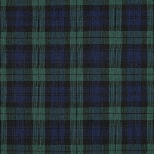 Polyester viscose - Schotse ruit blauwgroen