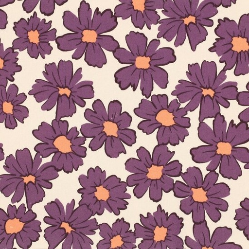 Sweater - Cosmosbloem paars