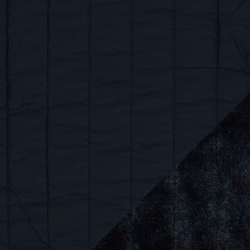 Matelasse fleece - Marine