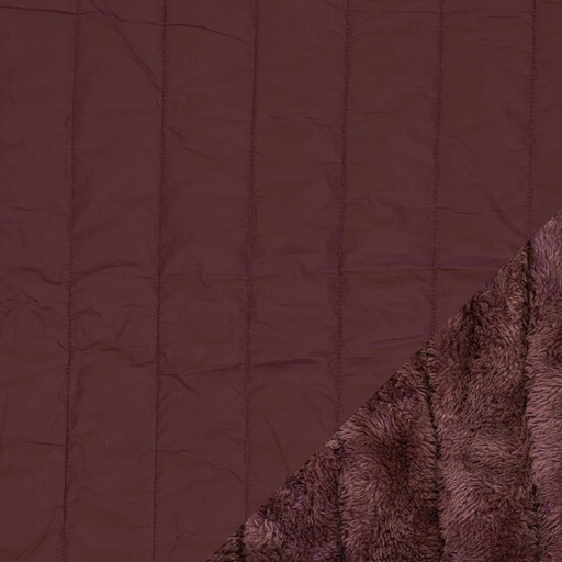 Matelasse fleece - Zachtbordeauroze