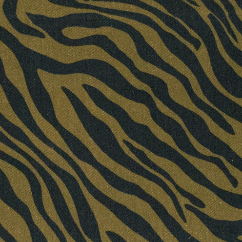 Canvas - Zebra motief olive