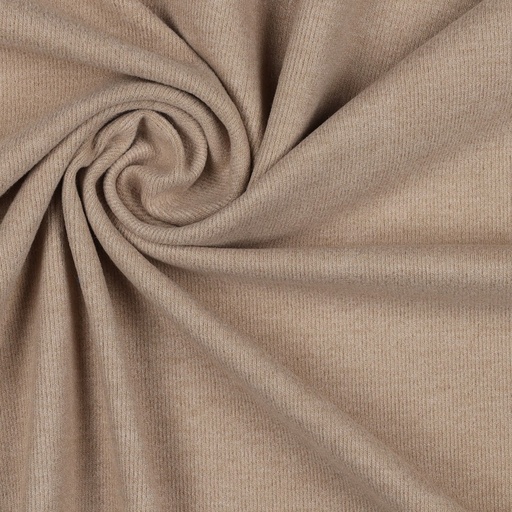 Gebreid - Rib jersey soft beige