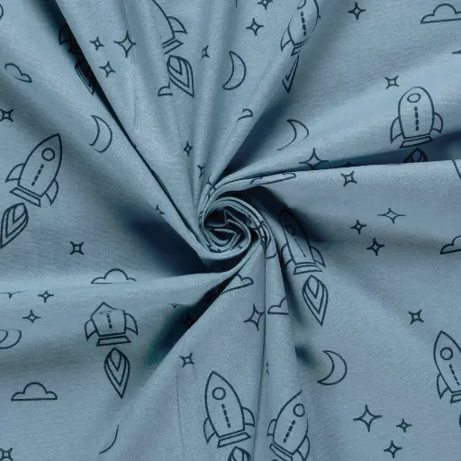 Flanel - Blauw ga naar de maan