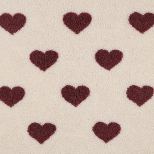 Teddy - Harten bordeaux