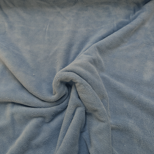 Bamboobadstof velvet - Grijsblauw 49
