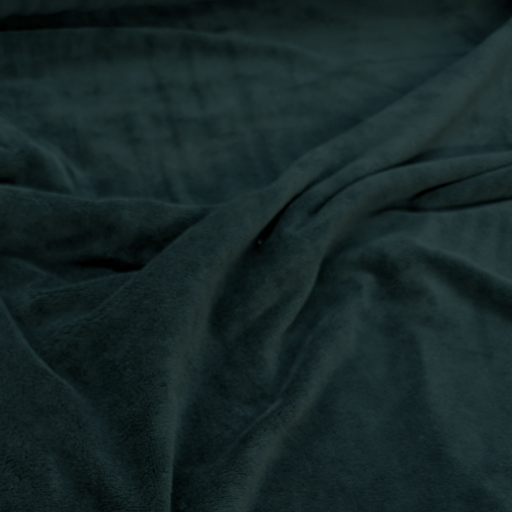 Bamboobadstof velvet - Donkerpetrol 85