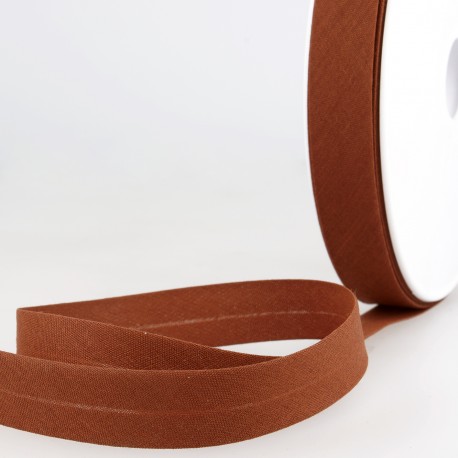 Biais katoen 20mm - roestbruin 249
