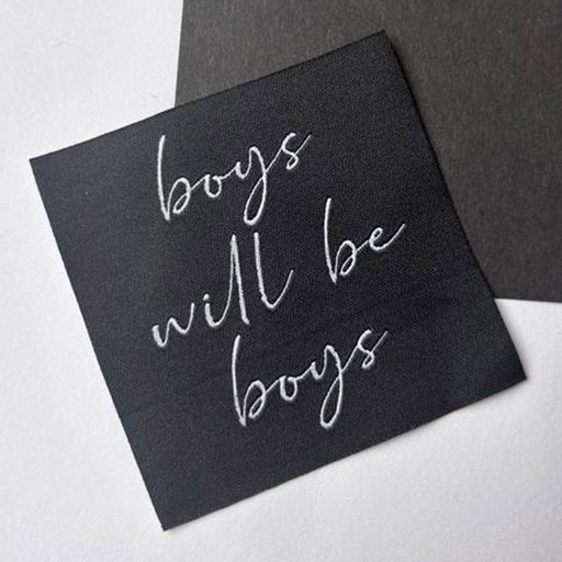 Label - Boys will be boys (5 stuks)