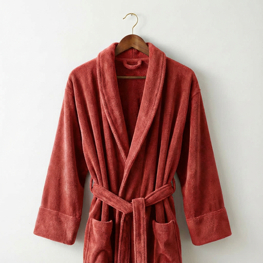 Stoffenpakket - Badjas bamboo roest