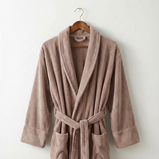 Stoffenpakket - Badjas bamboo lichtroze