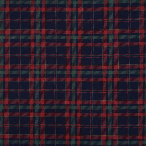 Flanel - Winterse ruit blauw groen bordeaux