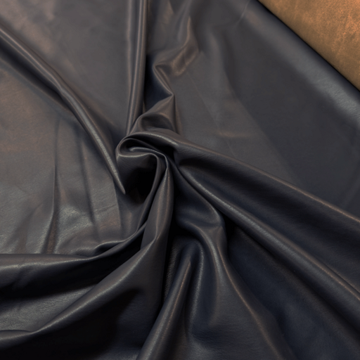 Vegan leder soepel- Nachtblauw fi