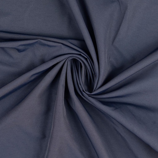 Katoen - Trenchcoat nachtblauw