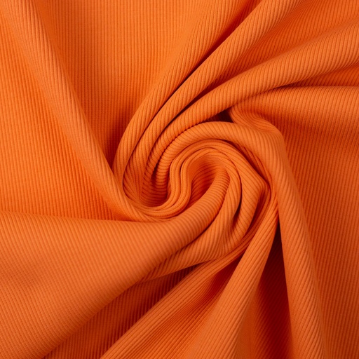 Boordstof fijne ribbel - oranje 424