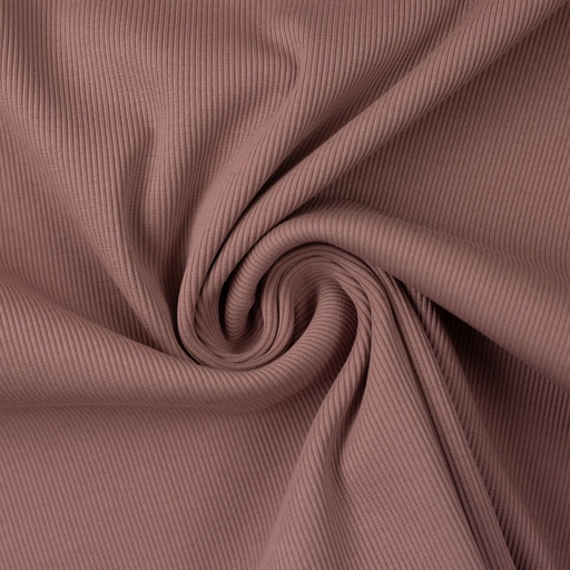 Boordstof fijne ribbel - oudroze 435