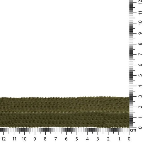 Gebreid vouwlint 30mm - kakigroen 542