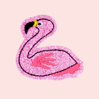 Applicatie - Glitter flamingo