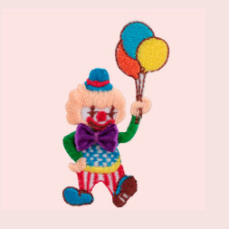 Applicatie - kleurrijke clown