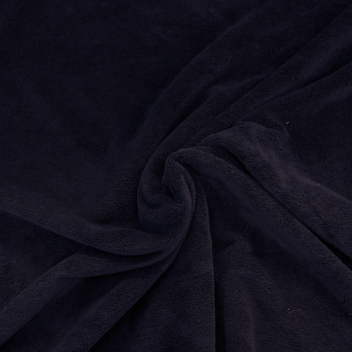 Bamboobadstof velvet - Nachtblauw