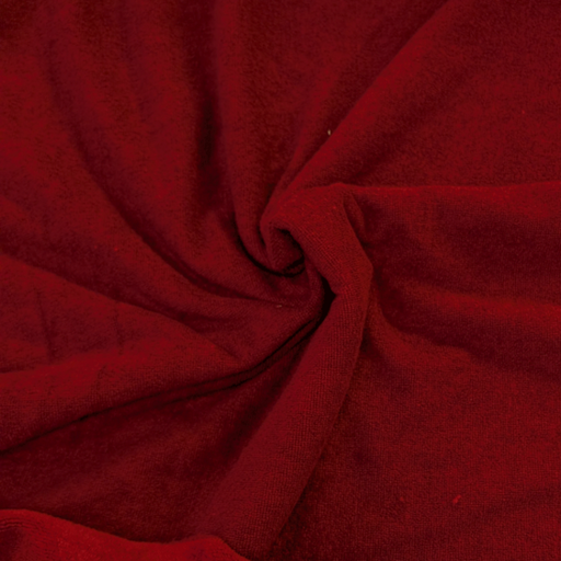 Bamboobadstof velvet - Bordeaux