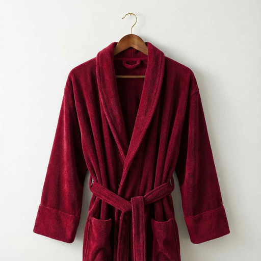 Stoffenpakket - Badjas bamboo bordeaux