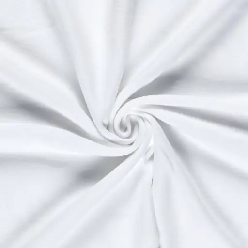 Fleece katoen - Wit 50